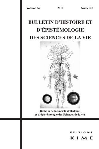 Emprunter Bulletin d'histoire et d'épistémologie des sciences de la vie N° 24/1 livre