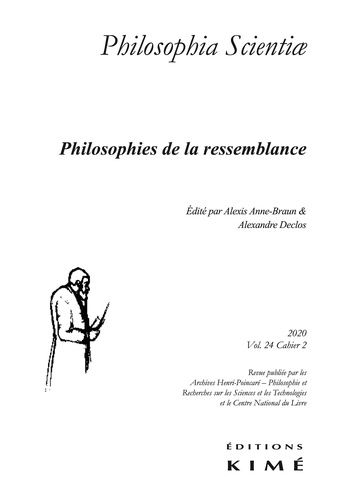 Emprunter Philosophia Scientiae Volume 24 N° 2/2020  : Philosophies de la ressemblance livre