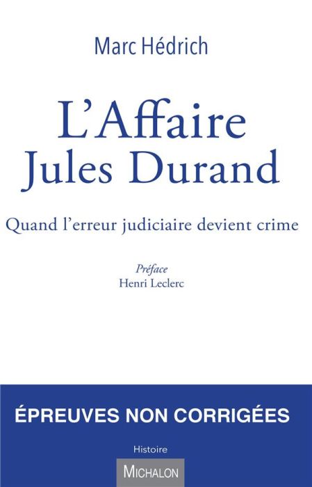 Emprunter L'affaire Jules Durand livre