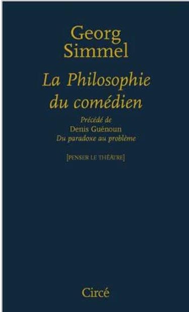 Emprunter La philosophie du comédien livre