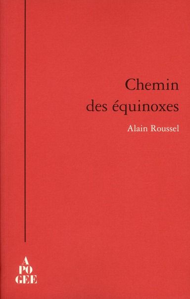 Emprunter Chemin des équinoxes livre