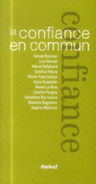 Emprunter La confiance en commun livre