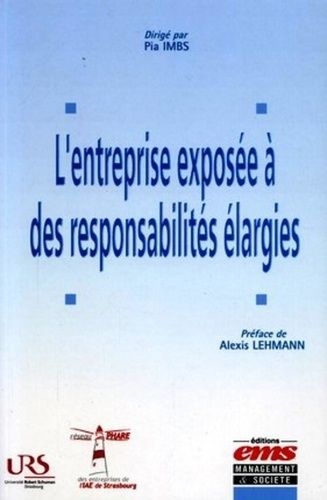 Emprunter L'entreprise exposée à des responsabilités élargies livre