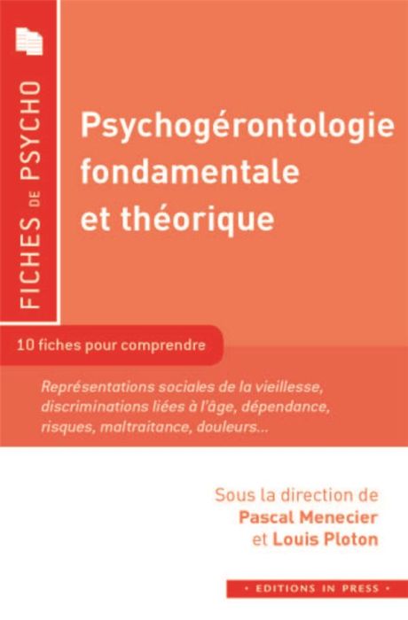 Emprunter Psychogérontologie fondamentale et théorique livre