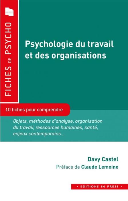 Emprunter Psychologie du travail et des organisations livre