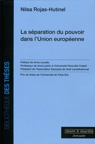 Emprunter La séparation du pouvoir dans l'Union Européenne livre