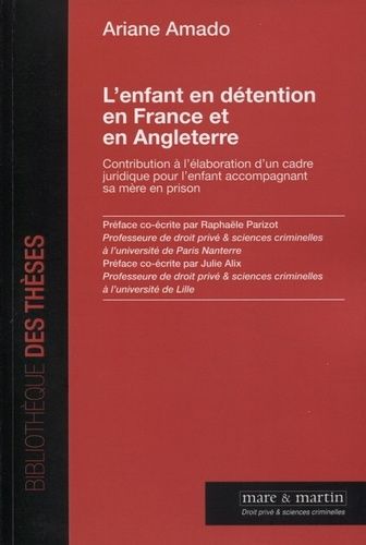 Emprunter L'enfant en détention en France et en Angleterre. Contribution à l'élaboration d'un cadre juridique livre