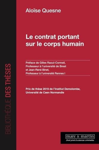 Emprunter Le contrat portant sur le corps humain livre