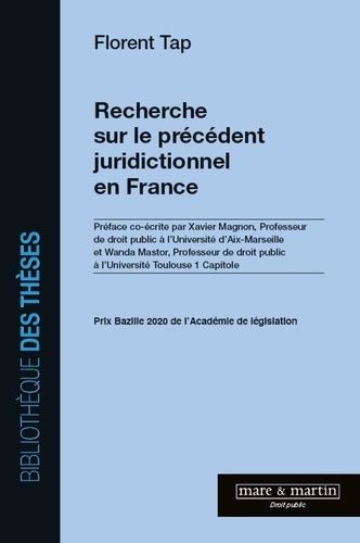 Emprunter Recherche sur le précédent juridictionnel en France livre