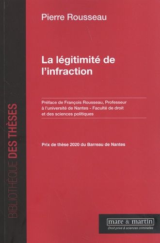 Emprunter La légitimité de l'infraction livre