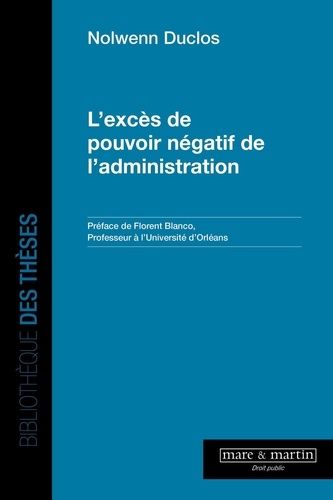 Emprunter L'excès de pouvoir négatif de l'administration livre