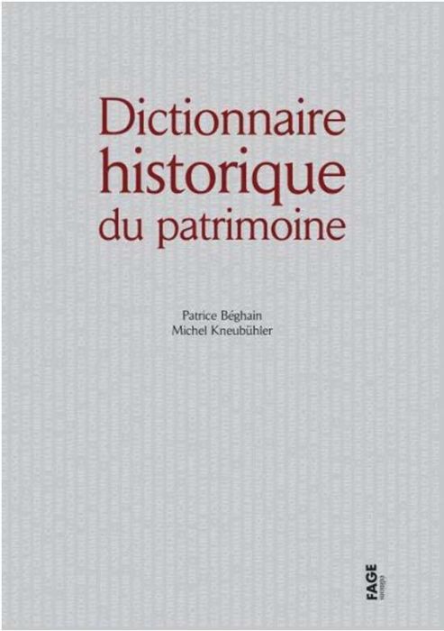 Emprunter Dictionnaire historique du patrimoine livre