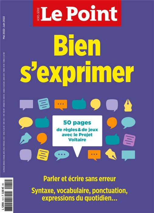 Emprunter Le Point hors-série N° 14, mai-juin 2022 : Bien s'exprimer. Parler et écrire sans erreur. Syntaxe, v livre