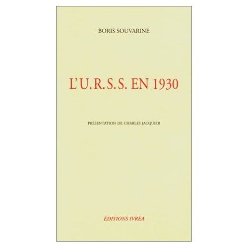 Emprunter L'URSS en 1930 livre