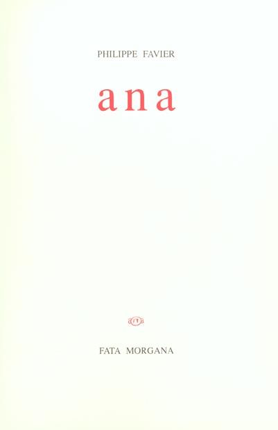 Emprunter Ana livre