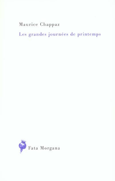 Emprunter Les grandes journées de printemps livre