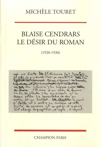 Emprunter BLAISE CENDRARS. LE DESIR DU ROMAN. (1920-1930). livre