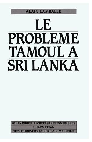 Emprunter Le problème tamoul à Sri Lanka livre