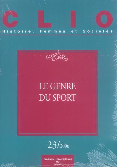 Emprunter Clio N° 23 : Le genre du sport livre