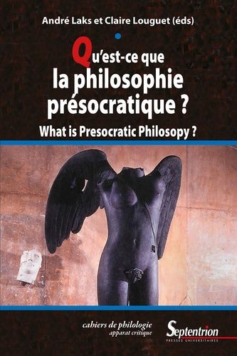 Emprunter Qu'est-ce que la philosophie présocratique ? What is presocratic philosophy ? livre