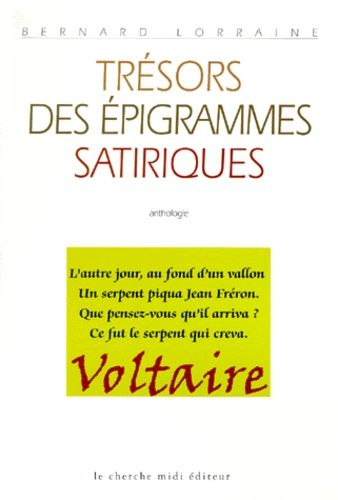 Emprunter Trésors des épigrammes satiriques. Anthologie livre