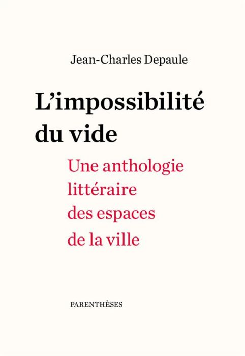 Emprunter L'IMPOSSIBILITE DU VIDE livre