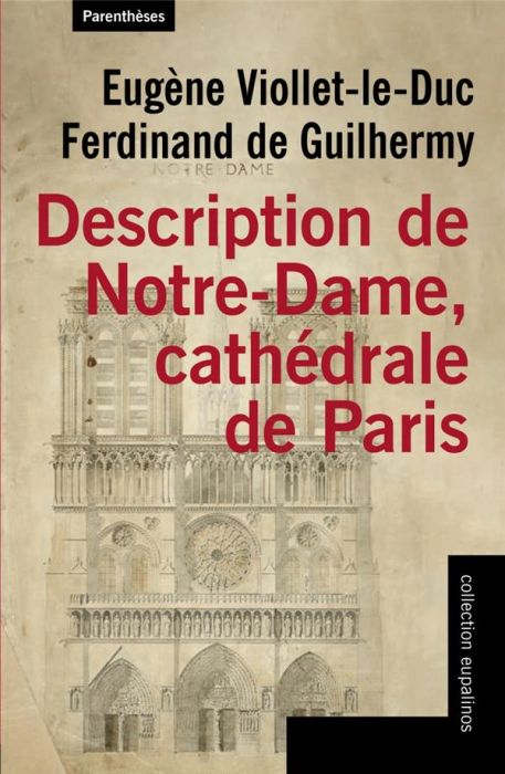 Emprunter Description de Notre Dame, cathédrale de Paris livre