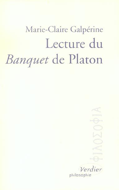 Emprunter Lecture du Banquet de Platon livre