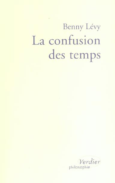 Emprunter LA CONFUSION DES TEMPS livre