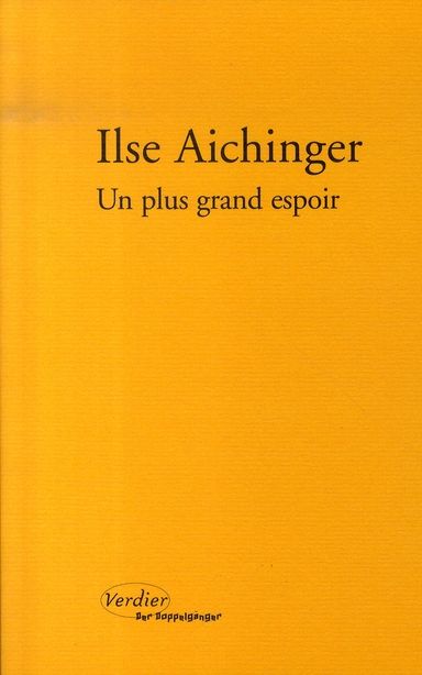 Emprunter Un plus grand espoir livre