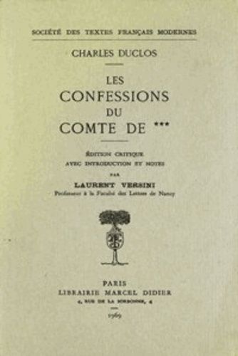 Emprunter Les confessions du Comte de C... livre