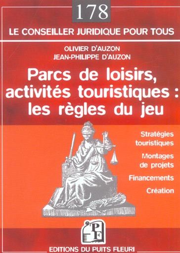 Emprunter Parc de loisirs, activités touristiques : les règles du jeu. Stratégies touristiques, montages de pr livre