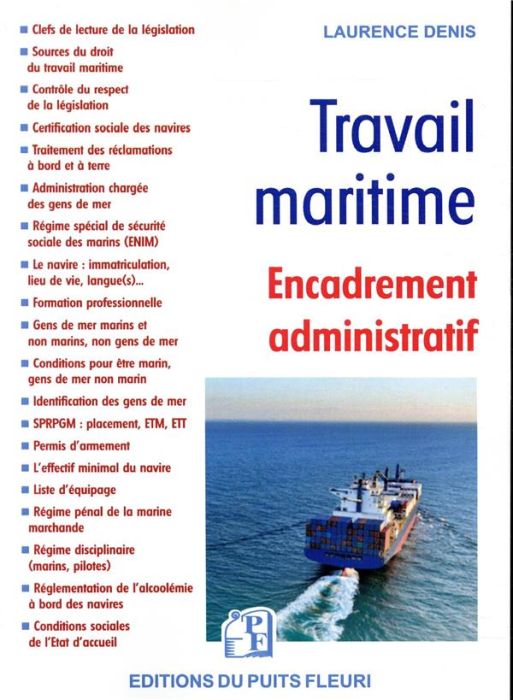 Emprunter TRAVAIL MARITIME - ENCADREMENT ADMINISTRATIF livre