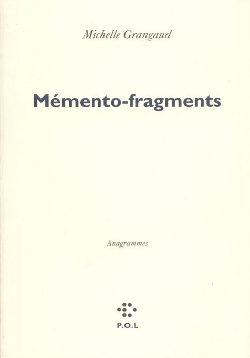 Emprunter MEMENTO-FRAGMENTS - ANAGRAMMES livre