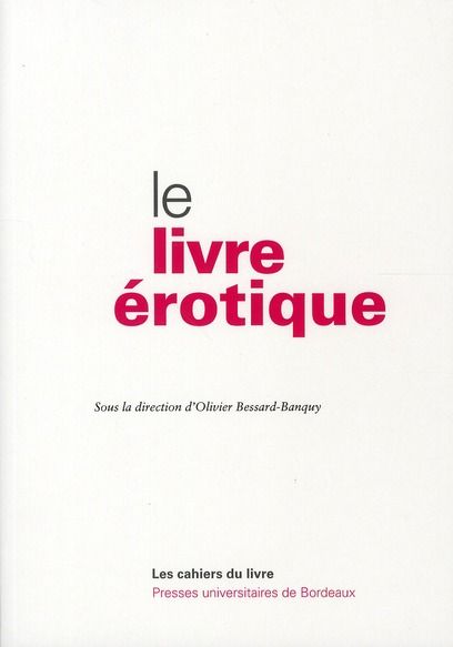 Emprunter LIVRE EROTIQUE livre