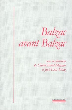 Emprunter Balzac avant Balzac livre