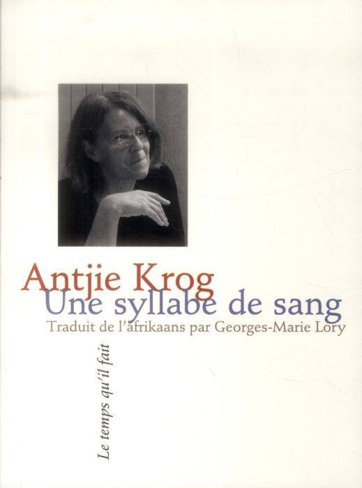 Emprunter Une syllabe de sang livre