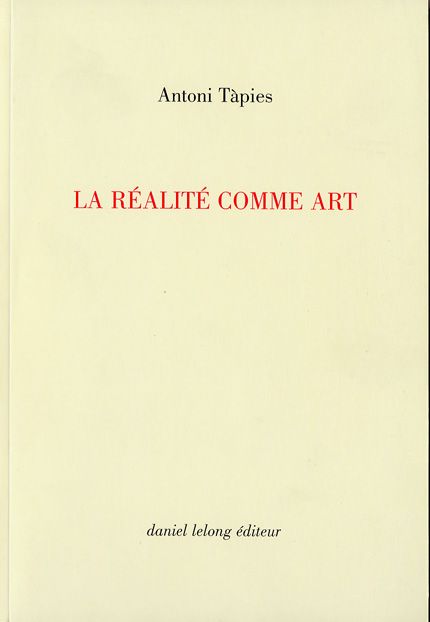 Emprunter La réalité comme art livre