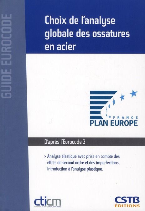 Emprunter Choix de l'analyse globale des ossatures en acier. Analyse élastique avec prise en compte des effets livre