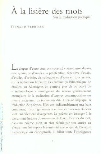 Emprunter A la lisière des mots livre