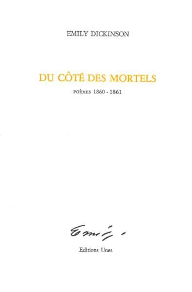 Emprunter Du côté des mortels. Poèmes 1860-1861, Edition bilingue français-anglais livre