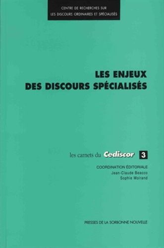 Emprunter Les enjeux des discours spécialisés livre