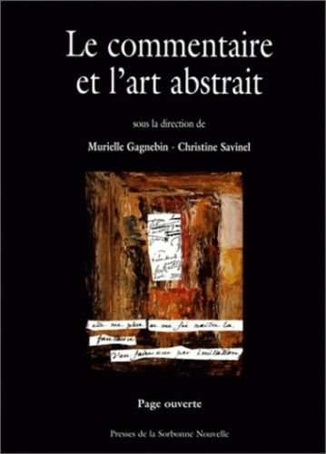 Emprunter Le commentaire et l'art abstrait livre