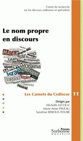 Emprunter Le nom propre en discours livre