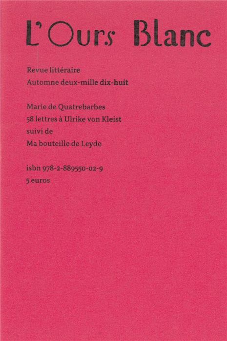 Emprunter 58 lettres à Ulrike von Kleist livre