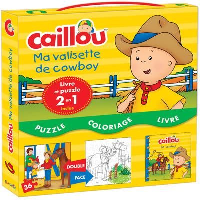 Emprunter Caillou ma valisette de cowboy. Contient 1 livre et 1 puzzle 2 en 1 livre