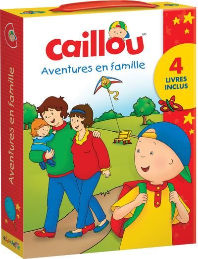 Emprunter Caillou : Coffret Aventures en famille. Contient 4 volumes : Caillou au Zoo %3B Le grand frère %3B Le pe livre