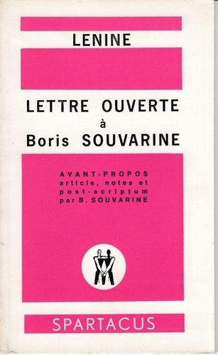 Emprunter Lettre ouverte à Boris Souvarine livre