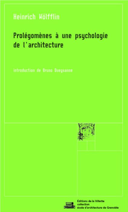 Emprunter Prolégomènes à une psychologie de l'architecture livre