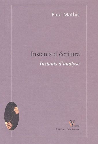 Emprunter INSTANTS D'ECRITURE - INSTANTS D'ANALYSE livre